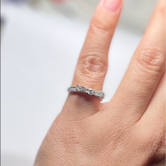 Chanel bow ring ruban 18k white gold w/ diamonds - Picture 2 of 3